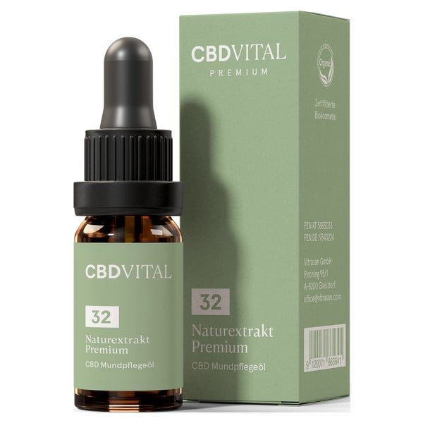 CBD VITAL Bio CBD 32% Naturextrakt Premium Hanftropfen 10 ml