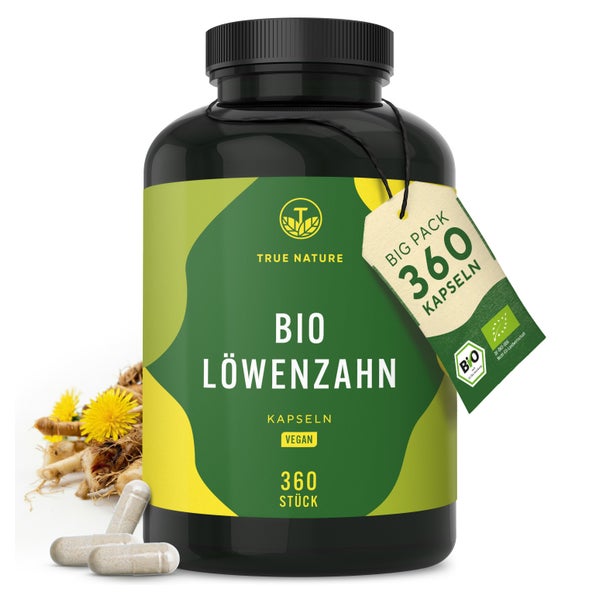 Bio Löwenzahn Kapseln Vegan - Made in Germany 360 St