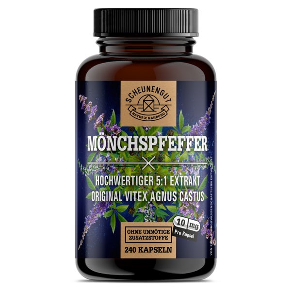 Scheunengut® Mönchspfeffer | 5:1 Extrakt Vitex Agnus Castus 240 St