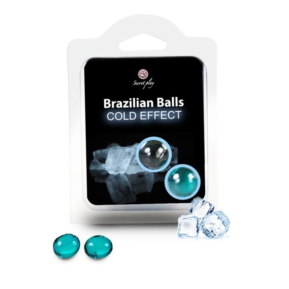 Secretplay - 2 Brasilianische Kugeln mit Kälte-Effekten