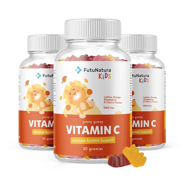 FutuNatura Vitamin C Gummies für Kinder für der Immunität 180 St