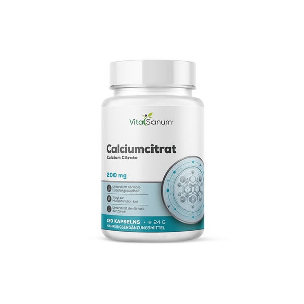VitaSanum® - Calciumcitrat 200 mg 120 Kapseln  St