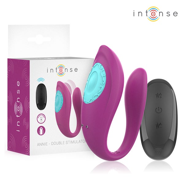 Intense - Annie U-förmiger Vibrator und Stimulator Lila 1 St