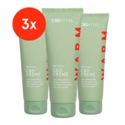 CBD VITAL Wärmende CBD Creme 100 % BIO 3er-Pack 3 x 120 ml