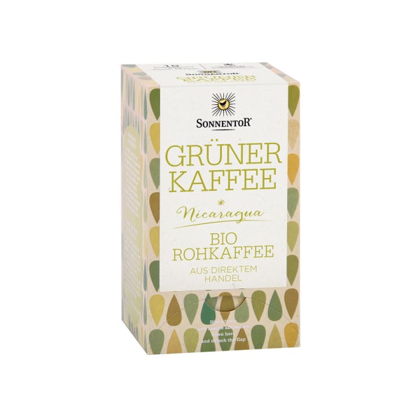 Grüner Kaffee Bio 54 g – Koffeinfreie Alternative im Doppelkammerbeutel 18 St