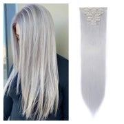 Extensions Clipin 18Clips 140g Kunsthaar 66 cm Silbergrau 1 St