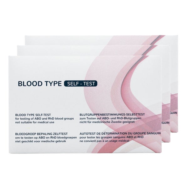 Blutgruppen Schnelltest 3-pack - Blutgruppe Test - Blutgruppen Bestimmen Schnelltest - The Tester 1 St