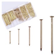 OMOTOOL Nägel Sortiment Set (300 Stück), vermessingte Nägel, 5 Größen