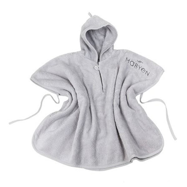 MABYEN Baby Poncho Hellgrau