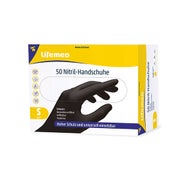 Lifemed Handschuhe Nitril, puderfrei, schwarz, Gr. S 50 St