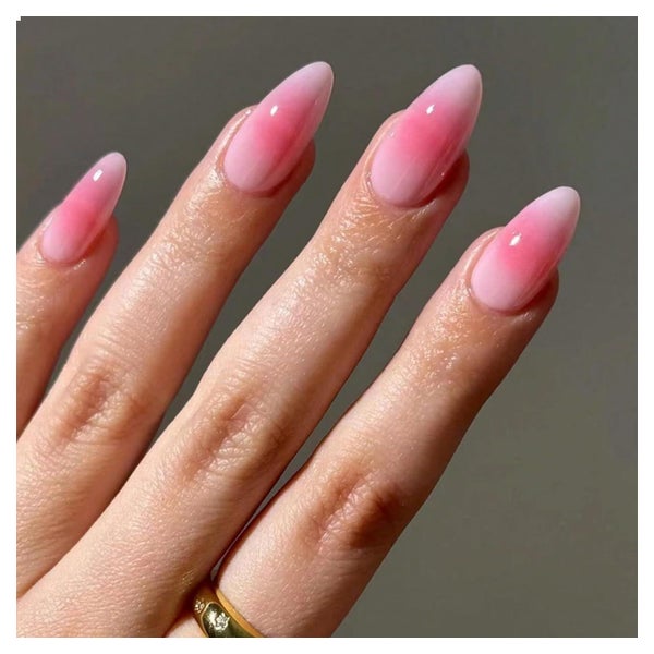 GlamRays Mandel Gradient Pink Press On Nägel Mittelgroß 24 S 1 St