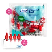 TePe Interdentalbürste Rot + Badständer 20 St