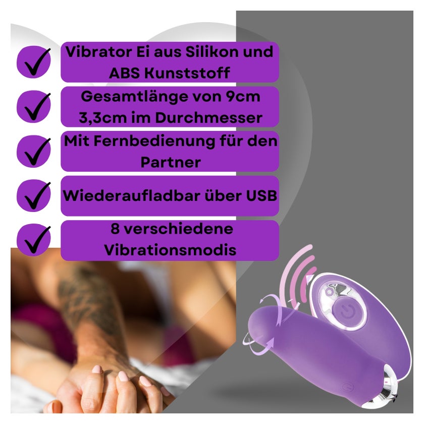 Lovelyness - Vibrator Ei mit dreh-funktion - Lila online kaufen | DocMorris