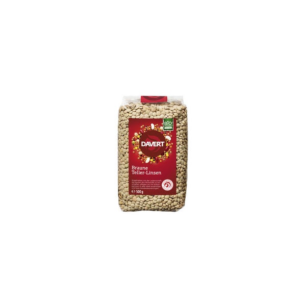 Davert - Braune Teller-Linsen 500 g