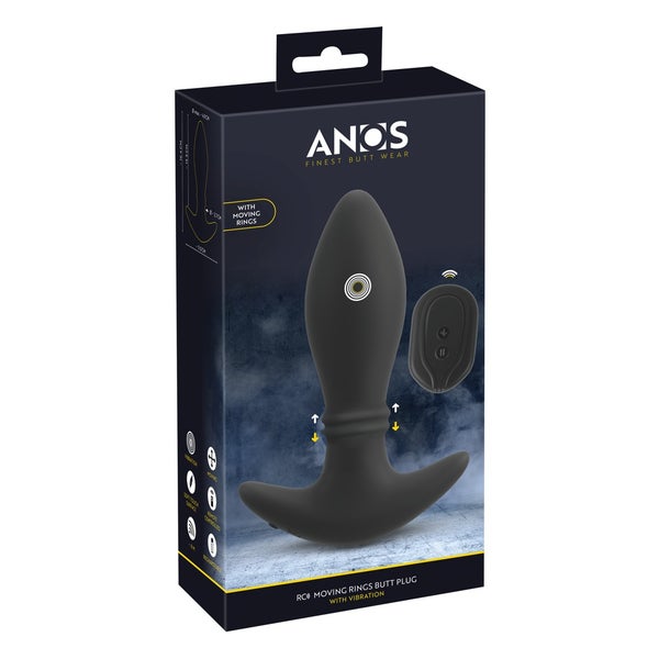 ANOS - Analplug mit Vibration und bewegenden Massageringen 1 St