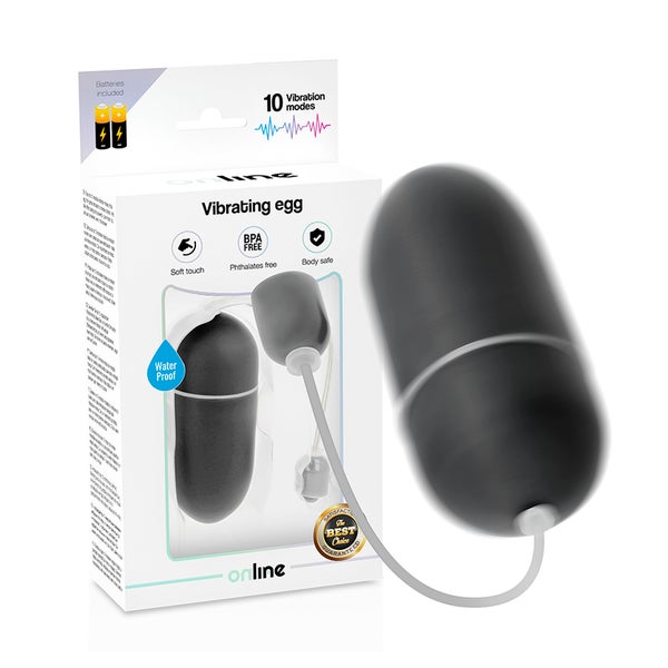 Online - Schwarzes Wasserdichtes Vibrationsei 1 St