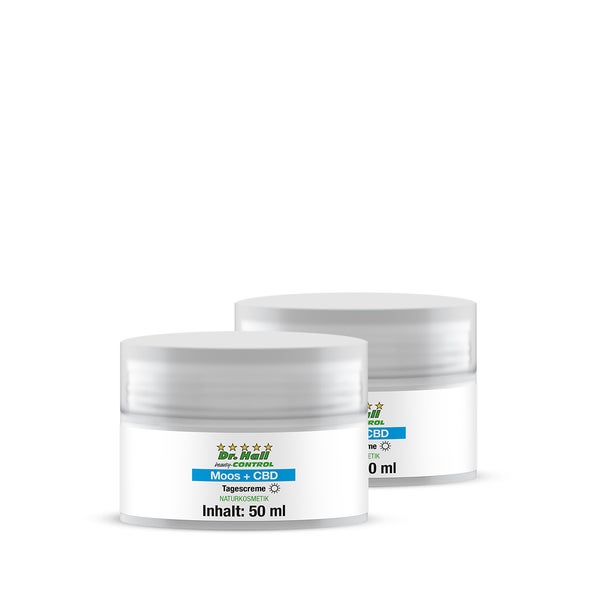 Dr. Hall Moos + CBD Tagescreme, Set 2 St