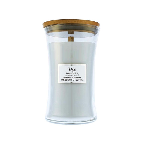 Woodwick Sagewood & Seagrass vonná svíÄka s dÅevÄným knotem 609 g 1,57 kg