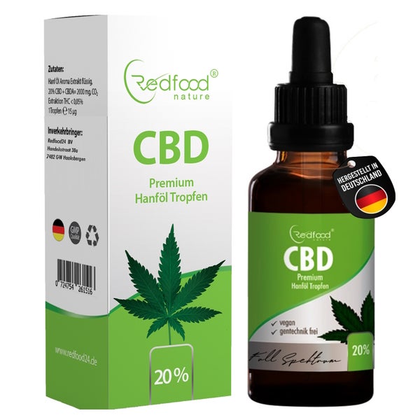 CBD ÖL 20% Vollspektrum Hanf Öl (2000mg) 10 ml