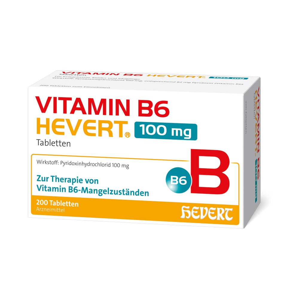 Vitamin B6 Hevert 100 Mg Tabletten 200 St