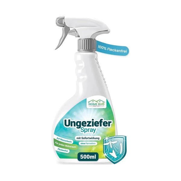 HomeBugProtect Ungeziefer Spray gegen Insekten im Haushalt - 500ml Sprühflasche 500 ml