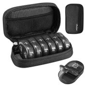 Tablettenbox 7 Tage Schwarz Medikamentenbox Organizer mit Ca 1 St