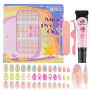 Presse Nägel Kinder Mädchen 3 Pack Mandel Französische Frühl 1 St