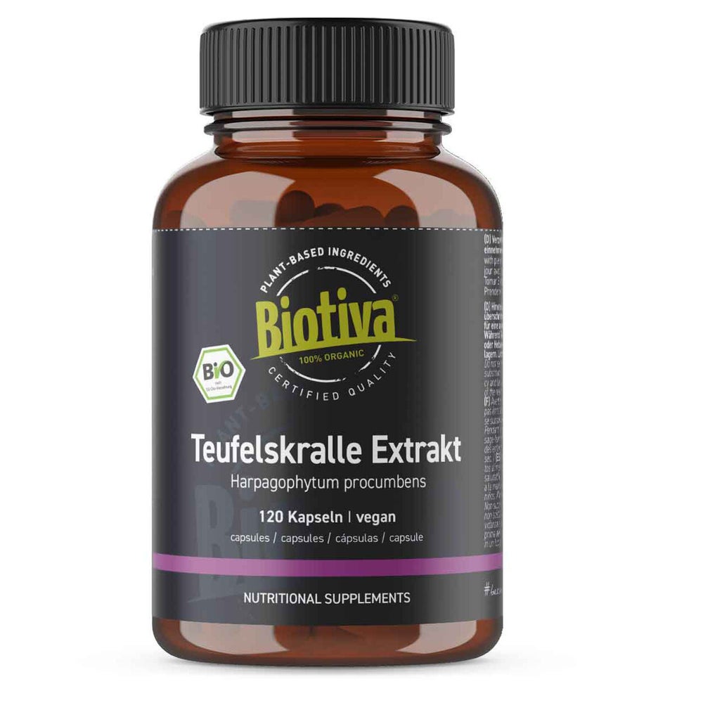 Biotiva Teufelskralle Extrakt Kapseln Bio 72 g