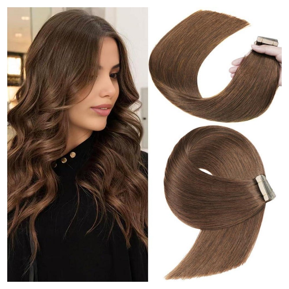 Tape Extensions Echthaar Remy 55cm 4# 22inch(55cm)-20pc 1 St