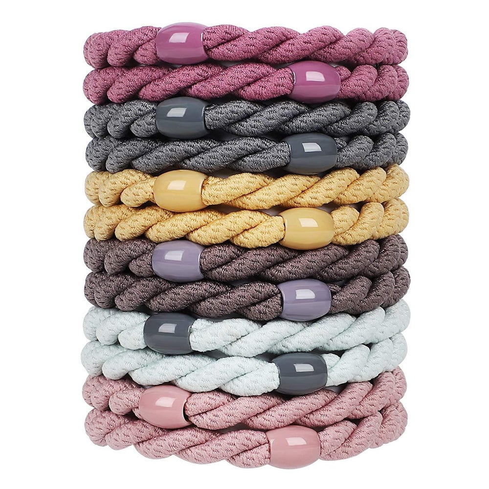 12 Stück Elastische Haargummis Geflochten Kein Metall Mädche 1 St