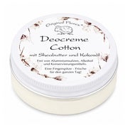 Florex Deocreme Cotton – Aluminiumfreie Deocreme mit Sheabutter, Kokosöl & Zink | Vegan 40 ml