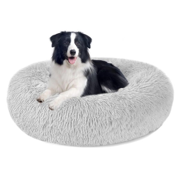Nepfaivy Donut Hundebett 100 cm Hellgrau