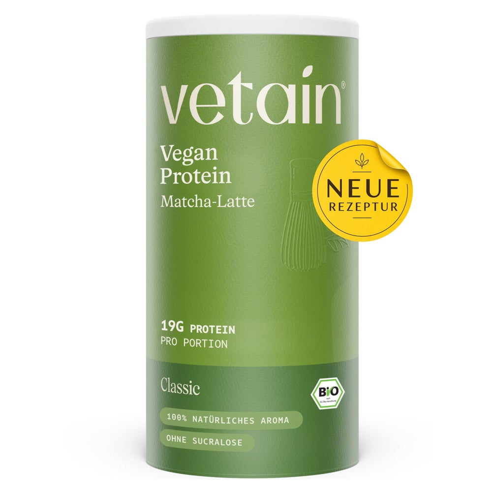 VETAIN Proteinpulver Vegan - Matcha Latte - 20g Eiweiß 540 g