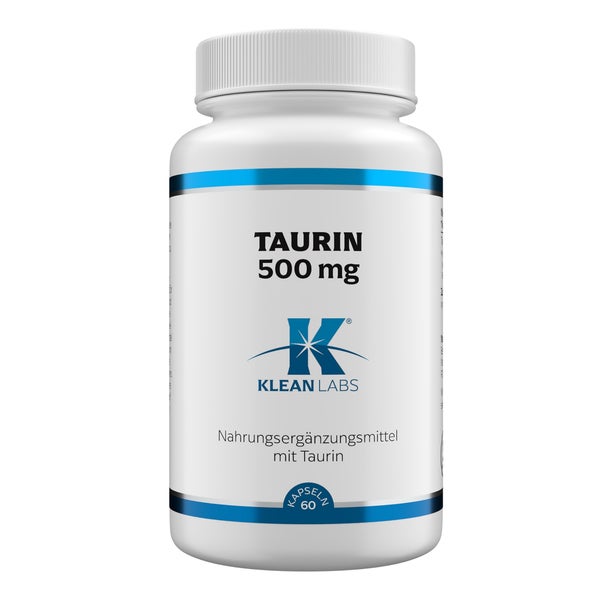 Taurin 500 Mg Klean Labs Kapseln 60 St