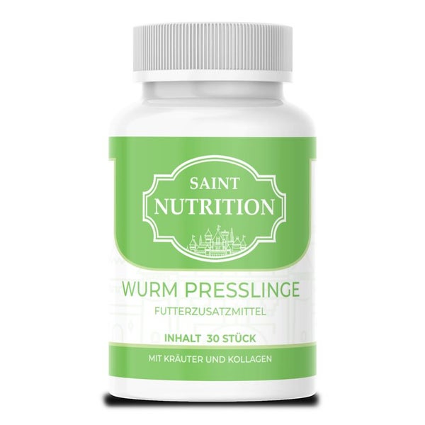 Saint Nutrition® Wurm Presslinge für Tiere + Futterzusatzmittel 30 St