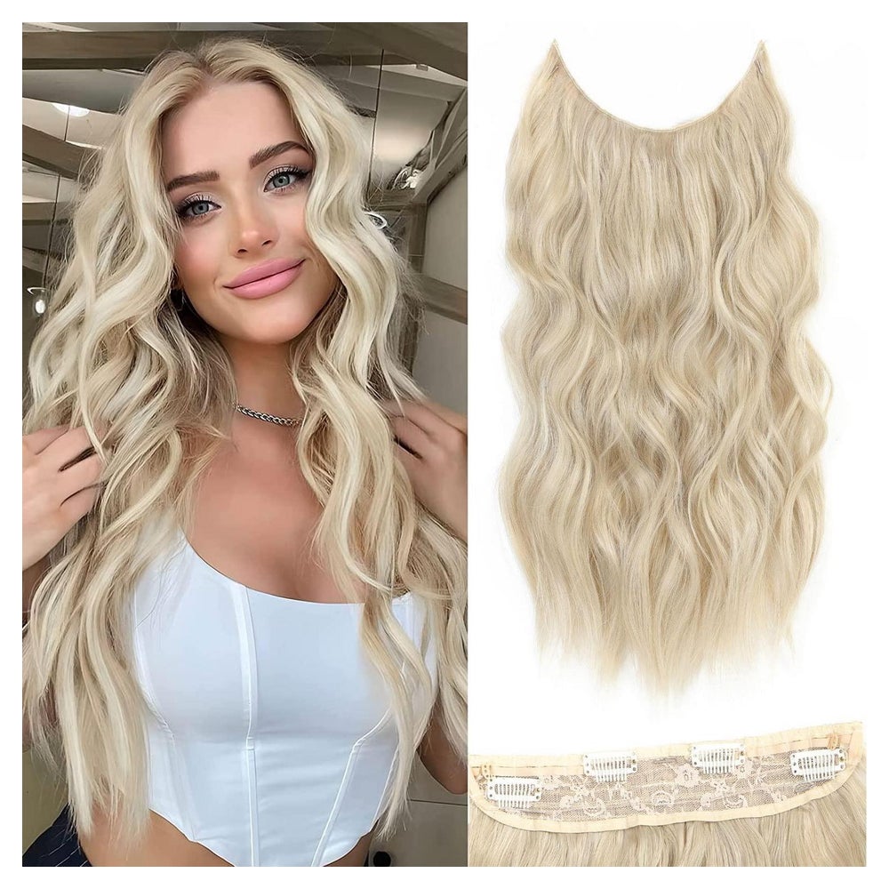 Haarverlängerung 50,8cm 50.8cm Blond Gemischt mit Leuchtende 1 St