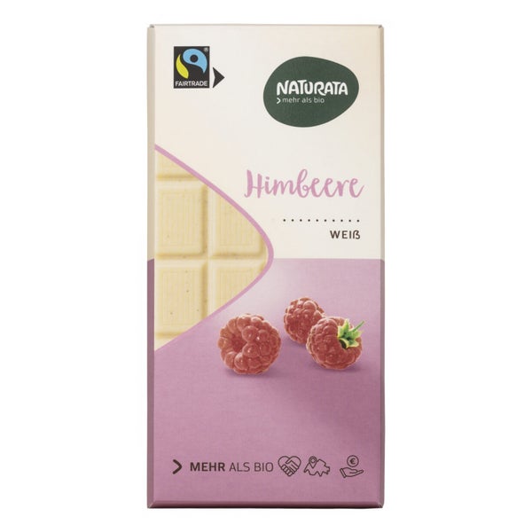 Naturata - Himbeere Weiß Schokolade 100 g