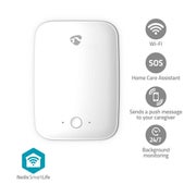 Nedis Sturzmelder / Wi-Fi / Erfassungsbereich: 7 m / Effektives Sichtfeld (horizontal): ±45° / Effektives Sichtfeld (vertikal): ±45° / IP54 / Weiss 1 St