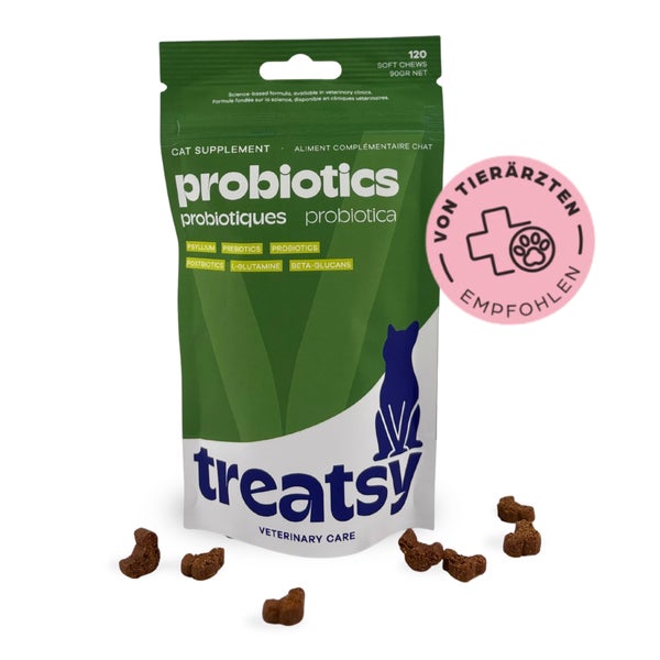 Treatsy Nahrungsergänzungsmittel – Probiotika für Katzen 90 g