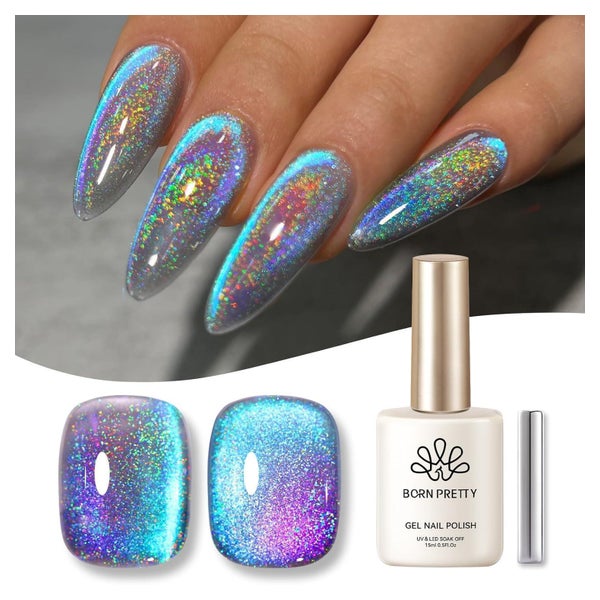 Gelnagellack Magnetic 9D Cat Eye Holographisch Nagelkunst Bl 1 St