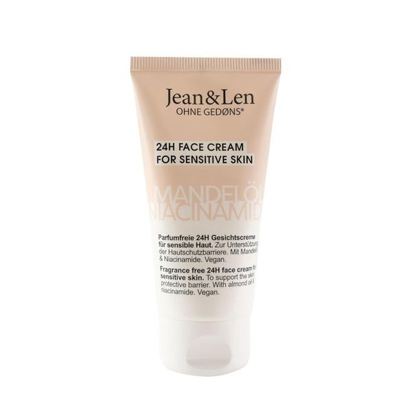 Jean & Len Parfumfreie Gesichtscreme Mandelöl & Niacinamide 50 ml