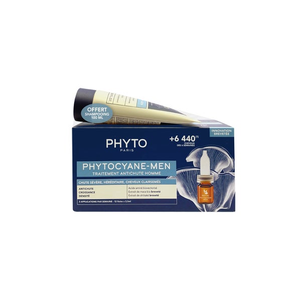 Phytocyane Set Men+shampoo 100 ml 1 P