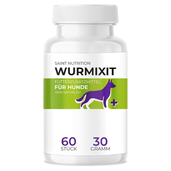Saint Nutrition® Wurmixit | Wurm Tabletten für Hunde 30 g