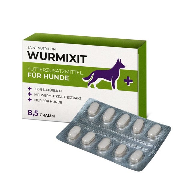 Saint Nutrition® Wurmixit | Wurm Tabletten für Hunde 8,5 g