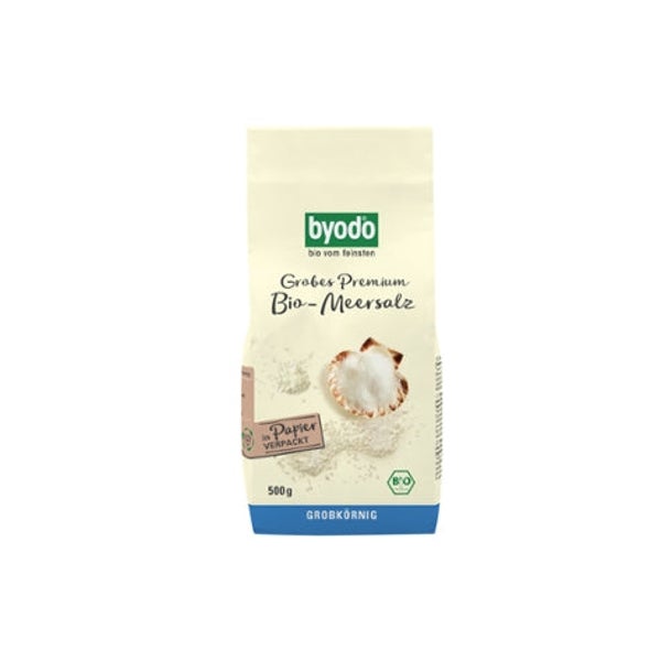 BYODO Grobes Premium Bio-Meersalz 500 g