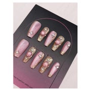 Fingernägel Presson Ballerina Rosa Chrome CatEye 10Stk Gothi 1 St