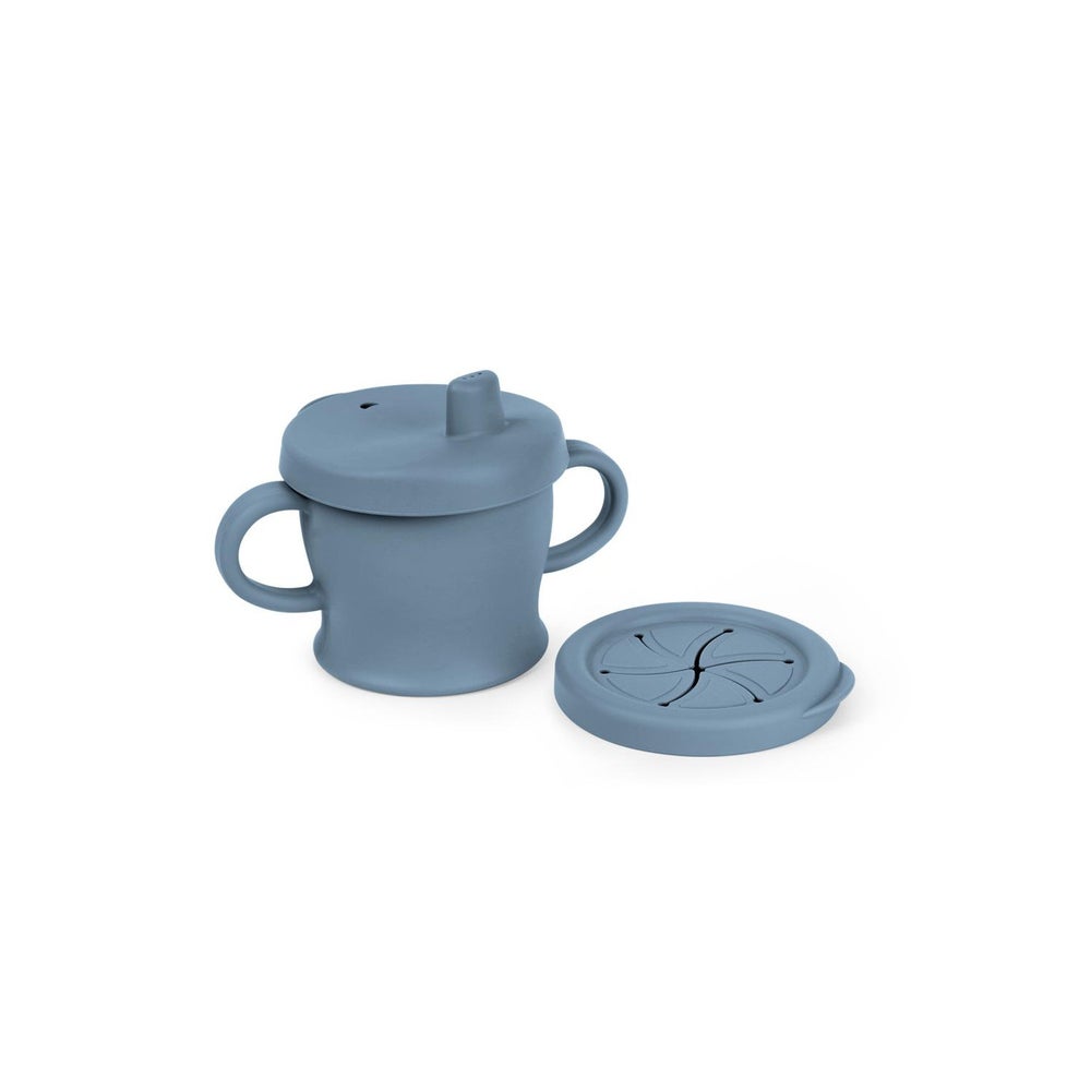 Trink und Snack Tasse - Blau