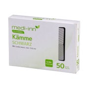 Medi-Inn Kämme, schwarz, Kunststoff, 12,5 cm 50 St