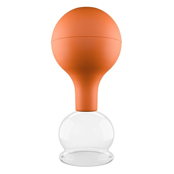 Pulox Schröpfglas aus Echtglas mit Saugball - 40mm in Braun 1 St
