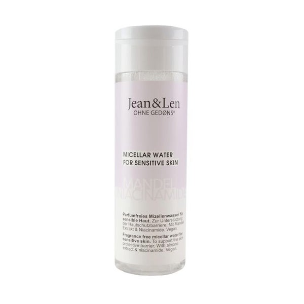 Jean & Len Parfumfreies Mizellenwasser Mandel & Niacinamide 200 ml